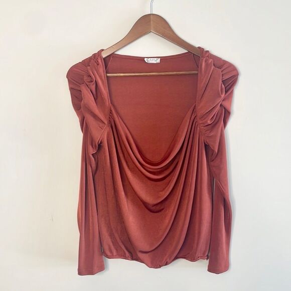 Intimately Free People Rust Top Size Small - Picture 1 of 7